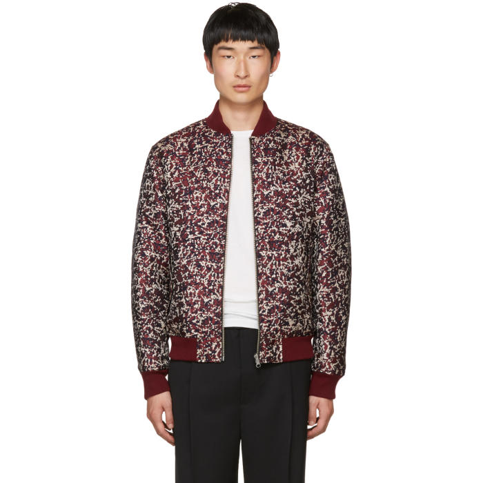 burgundy camo jacket