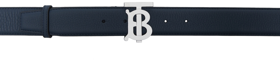 Photo: Burberry Navy Monogram Motif Belt