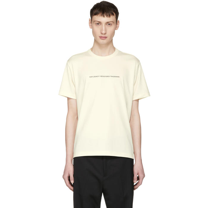 Our Legacy Beige Box T-Shirt Our Legacy