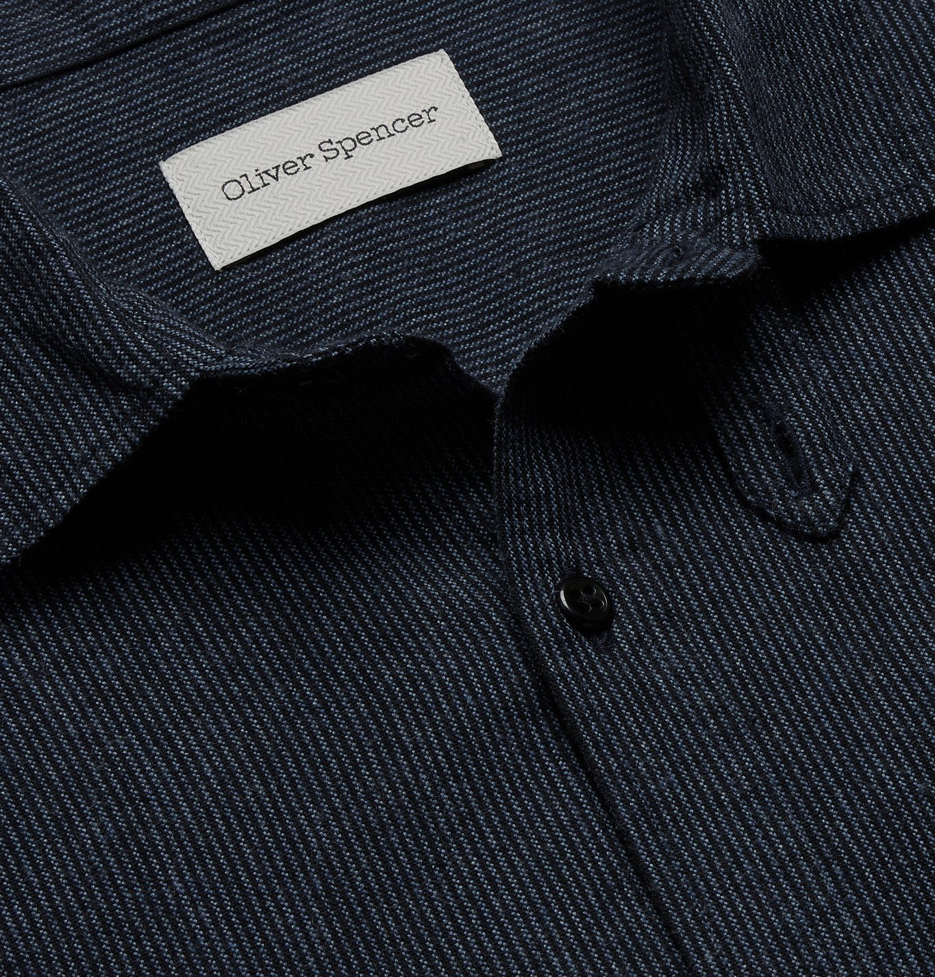 OLIVER SPENCER - Clerkenwell Pinstriped Cotton Shirt - Blue