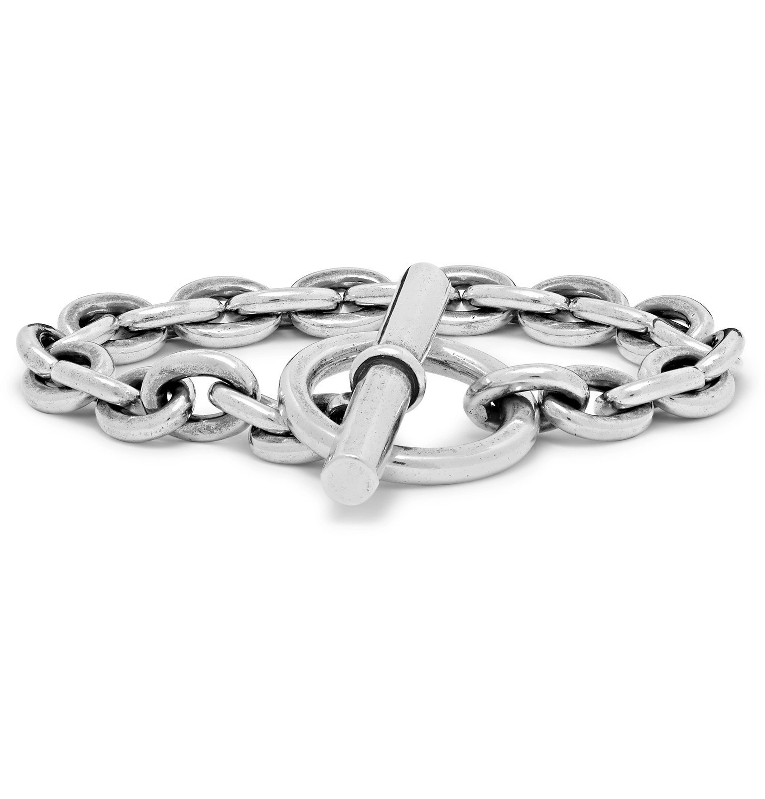 nonnative - END Dweller Burnished Steel Bracelet - Silver Nonnative