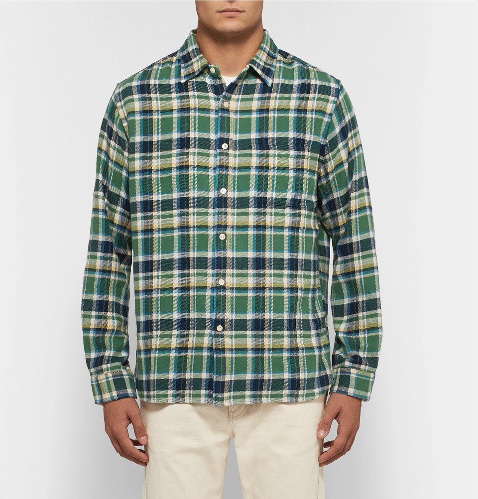 Alex Mill - Checked Cotton-flannel Shirt - Green Alex Mill