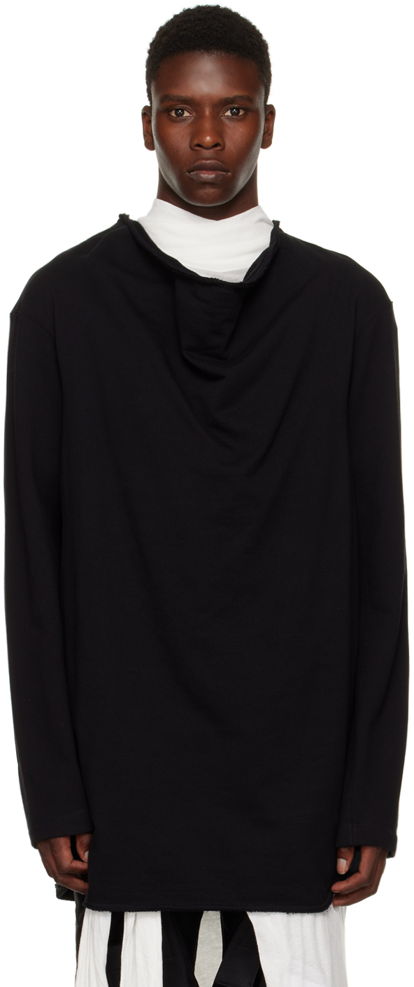 Julius Black Drape Sweatshirt Julius