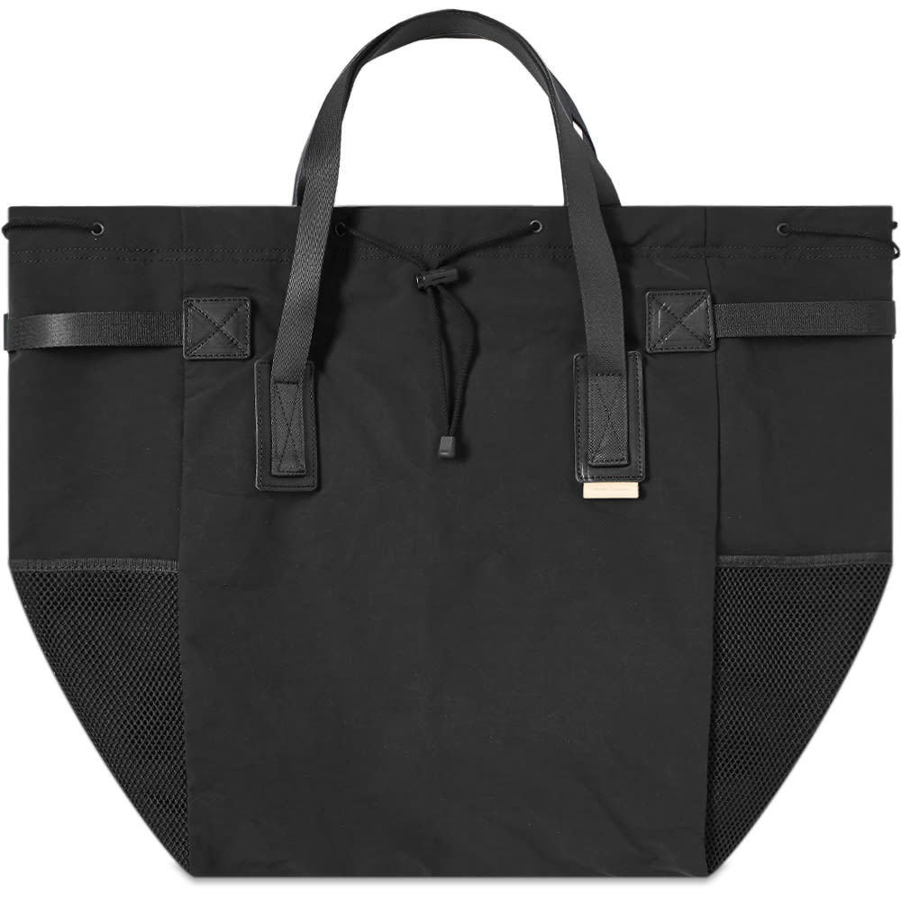 Hender Scheme - Smooth and Full-Grain Leather Tote Bag - Black 