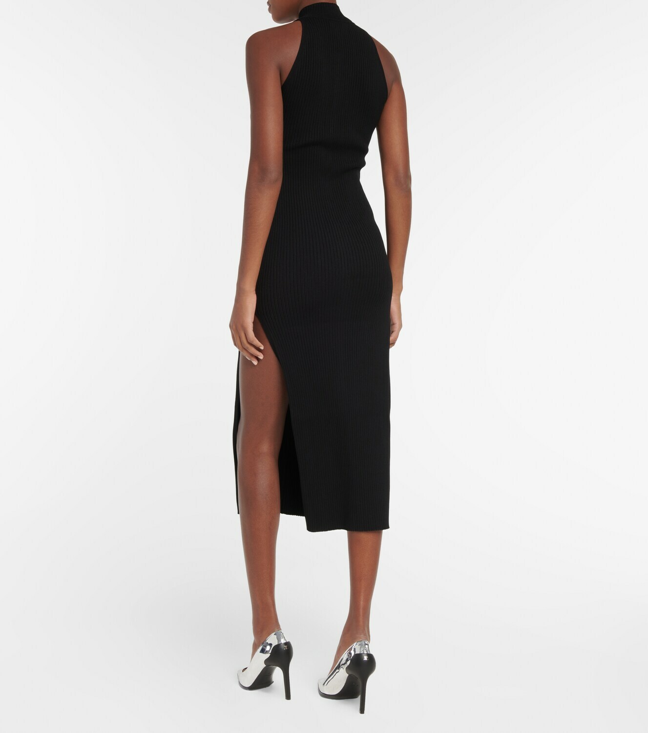 Courreges - Ribbed-knit midi dress Courreges