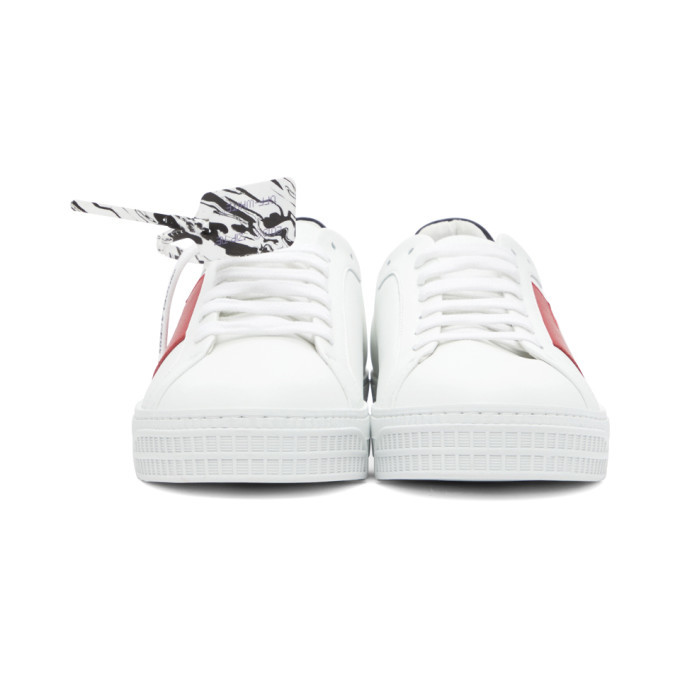 Off-White White and Red Arrows Sneakers Off-White