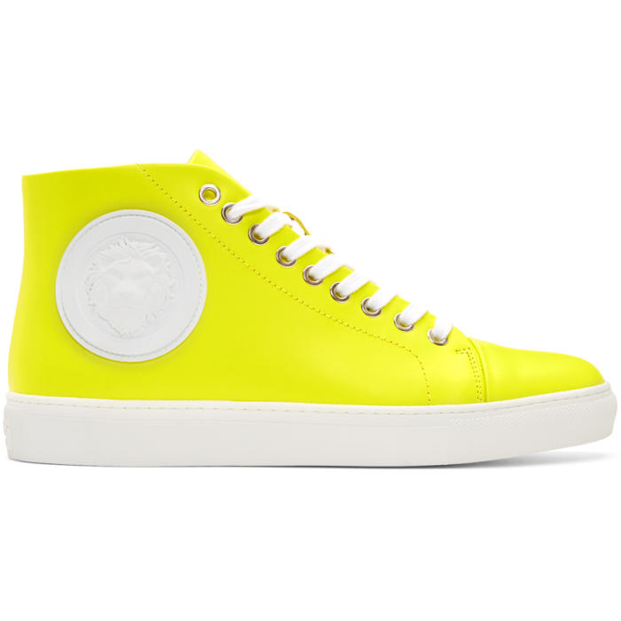 high top yellow sneakers