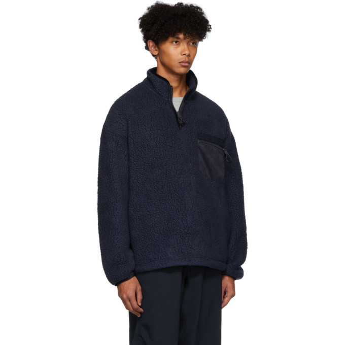 Nanamica Navy Fleece Pullover Nanamica