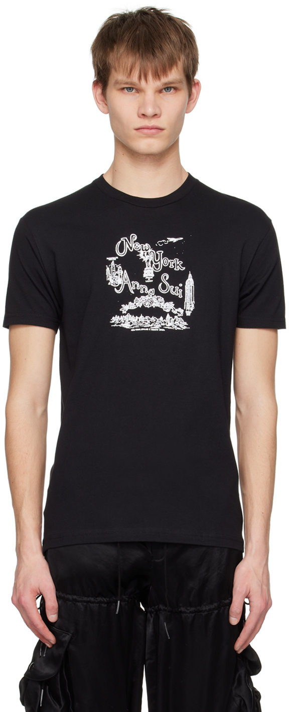 Anna Sui SSENSE Exclusive Black T-Shirt Anna Sui