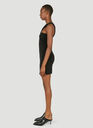 Asymmetric Mini Dress in Black