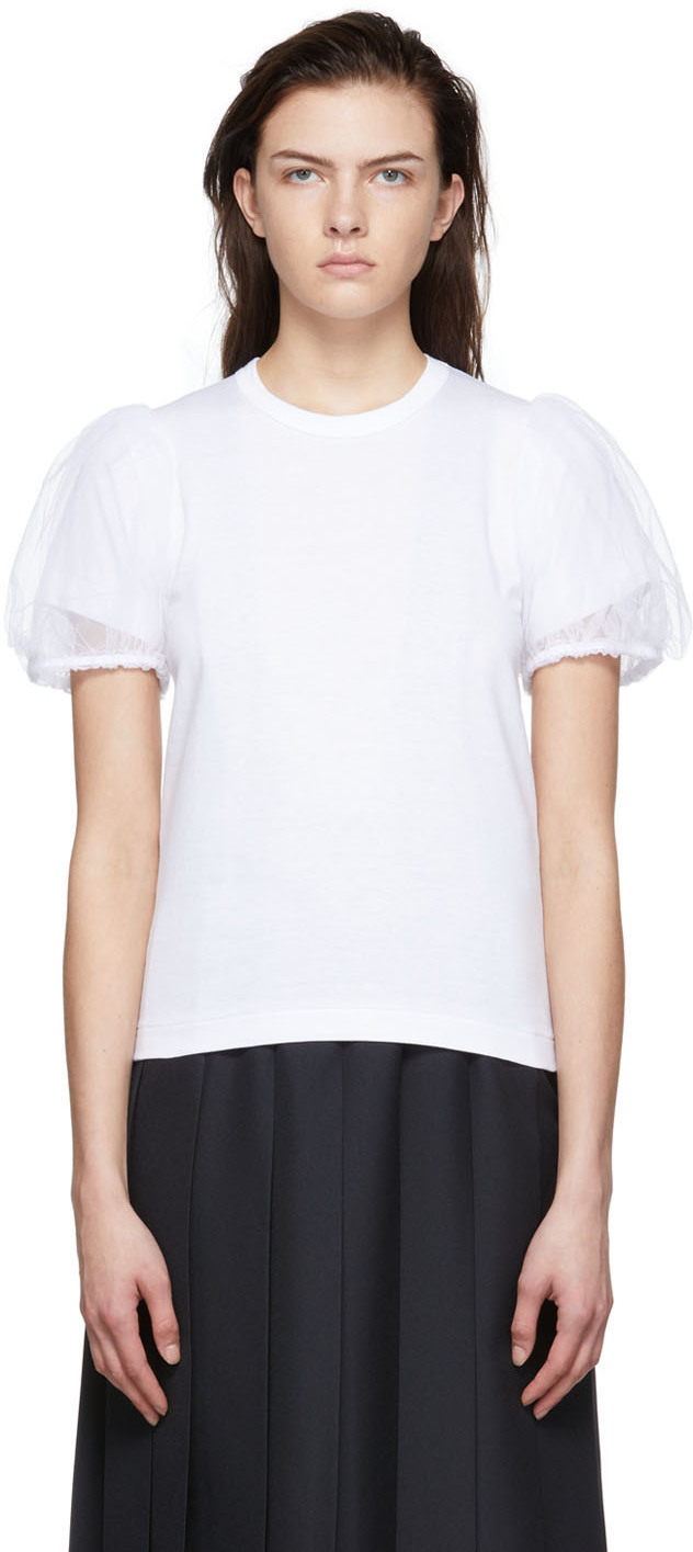 Photo: Comme des Garçons Girl White Cotton T-Shirt