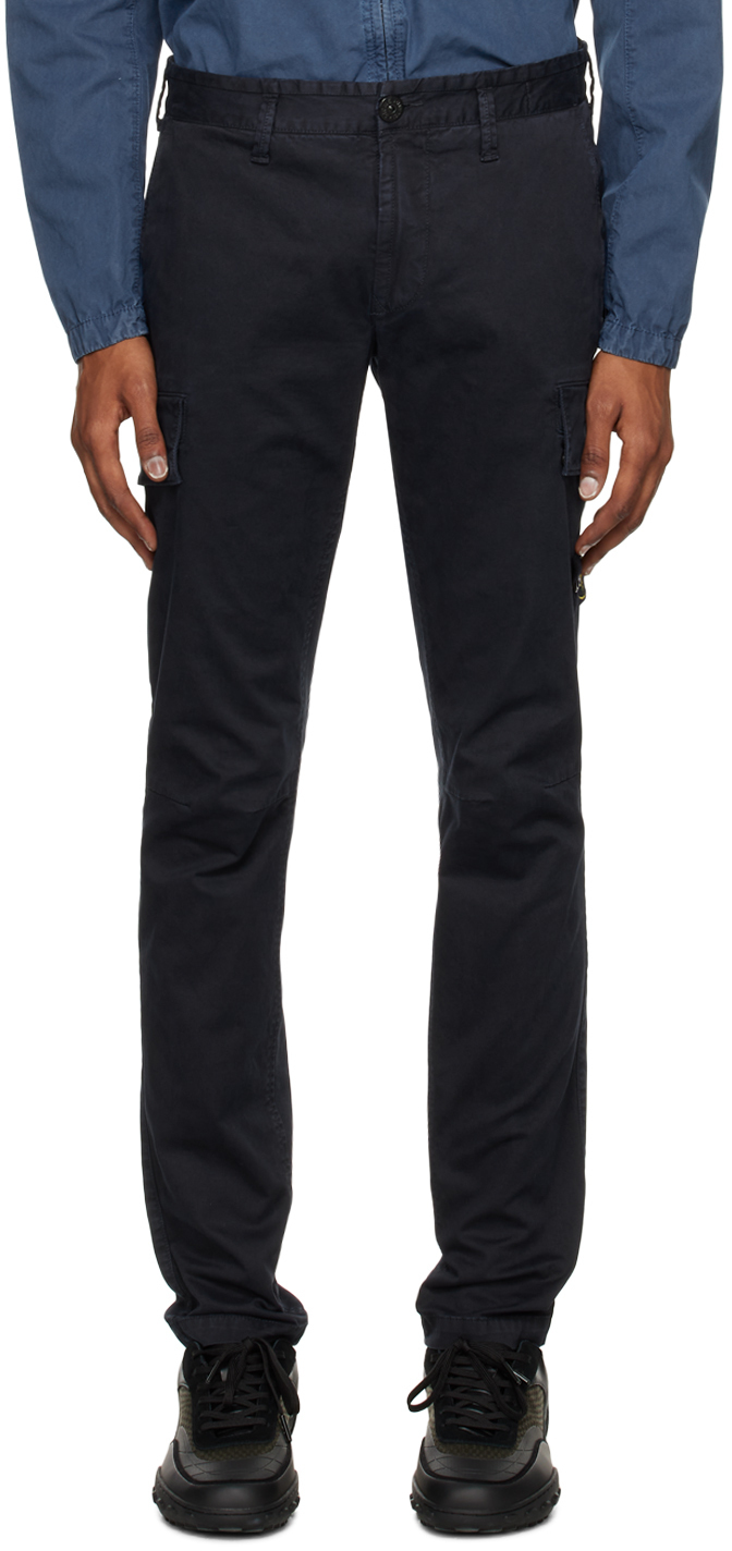 Stone Island Navy Patch Cargo Pants Stone Island