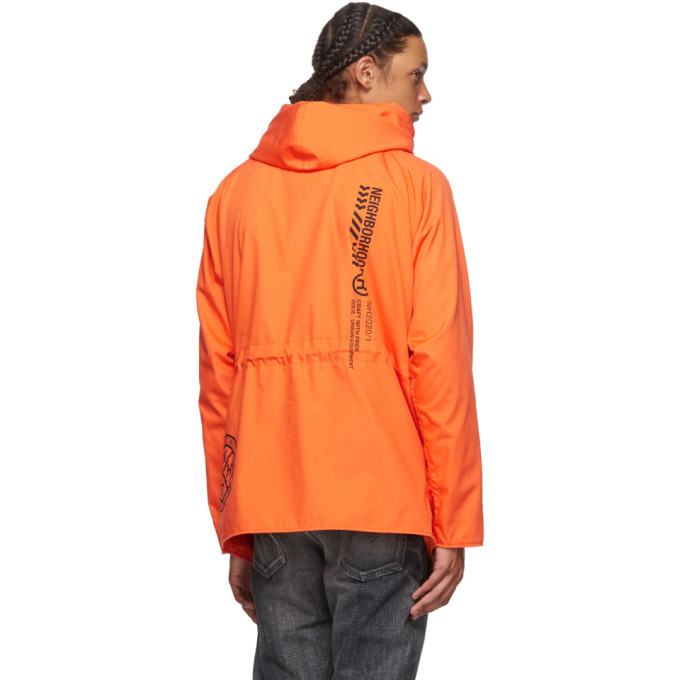 Neighborhood Orange Anorak Jacket Neighborhood