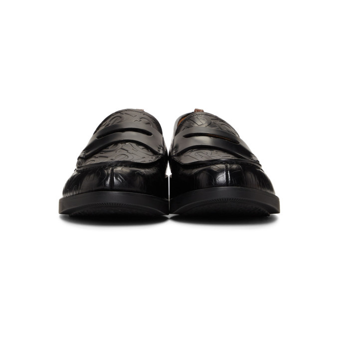 Burberry Black Emile TB Loafers Burberry