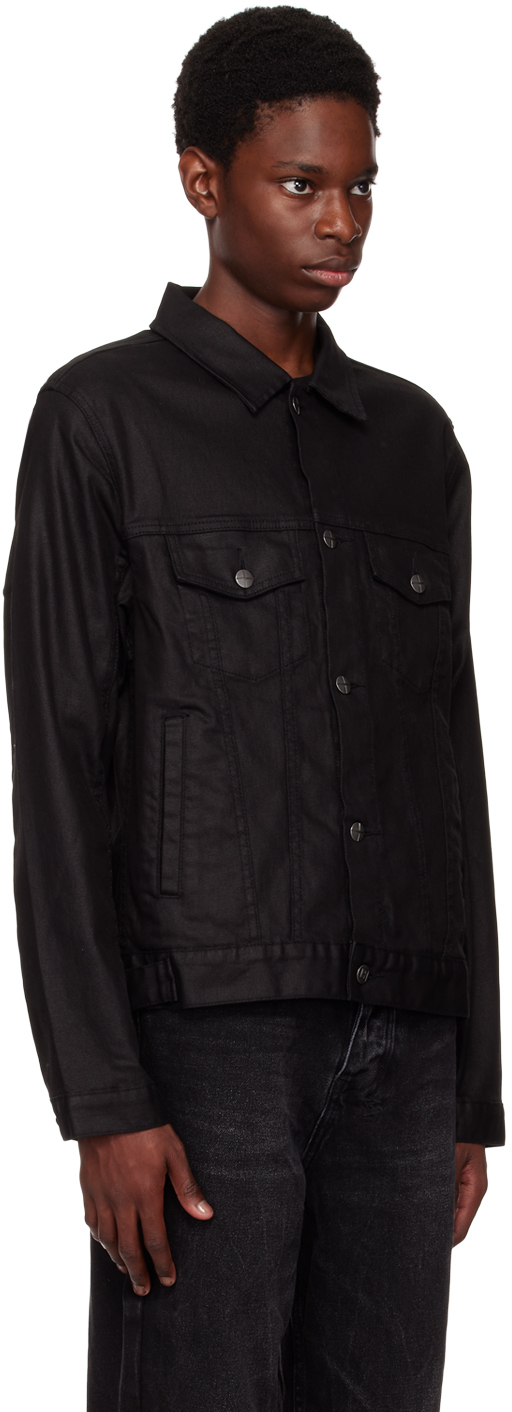 Ksubi Black Classic Kult Wax Denim Jacket Ksubi