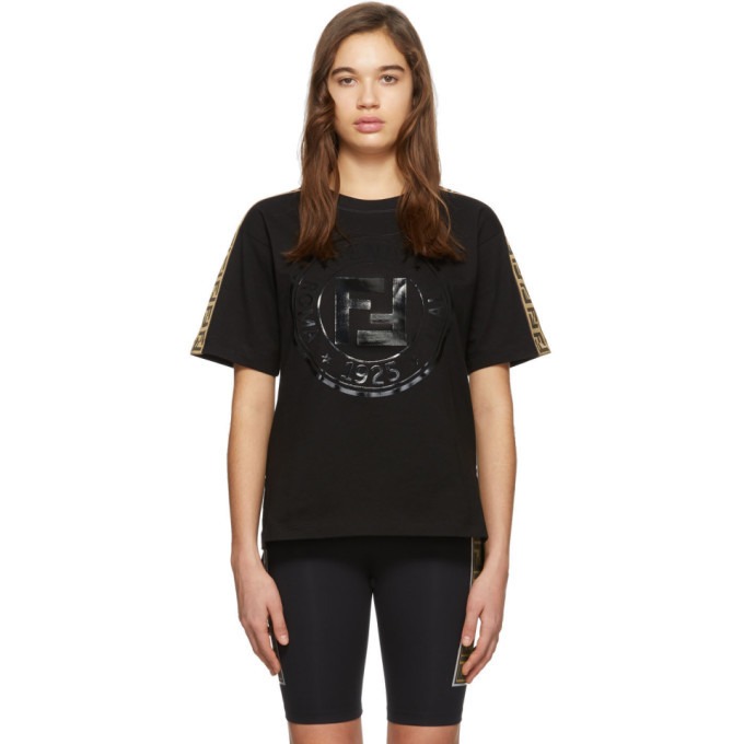 fendi roma t shirt black