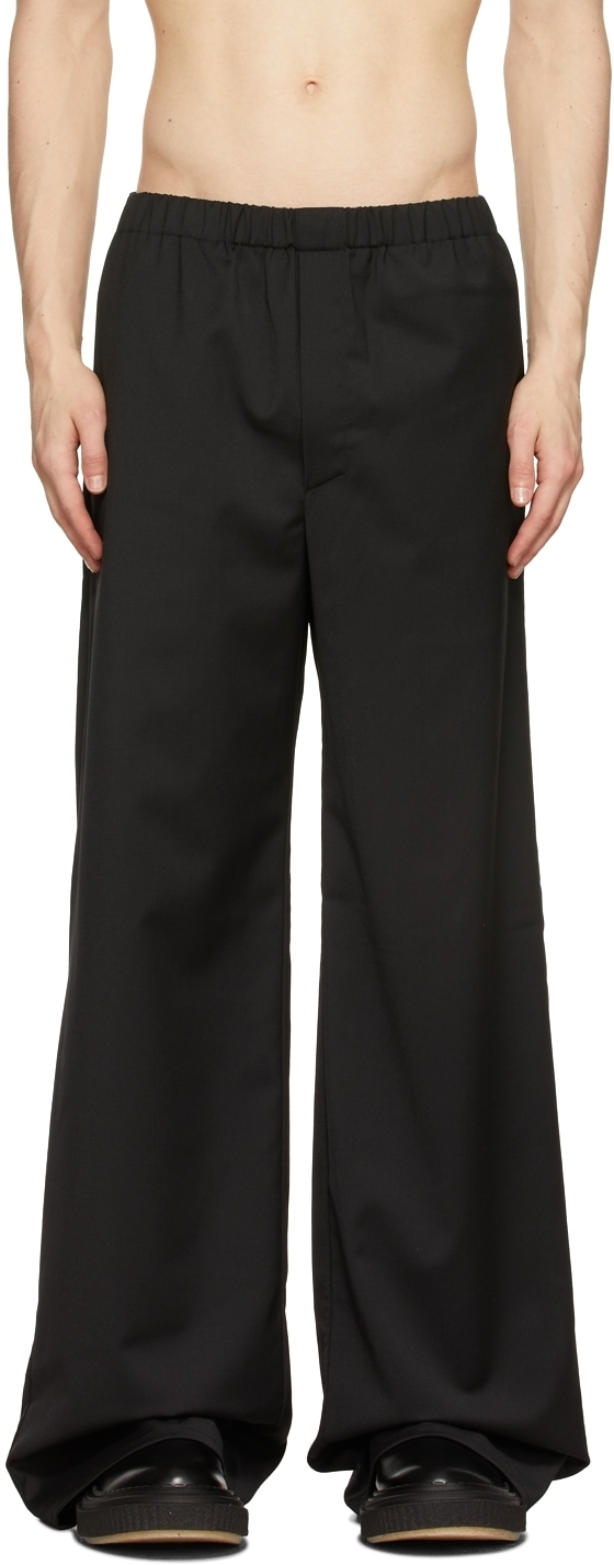 Ludovic de Saint Sernin Black Boxer Trousers Ludovic de Saint Sernin