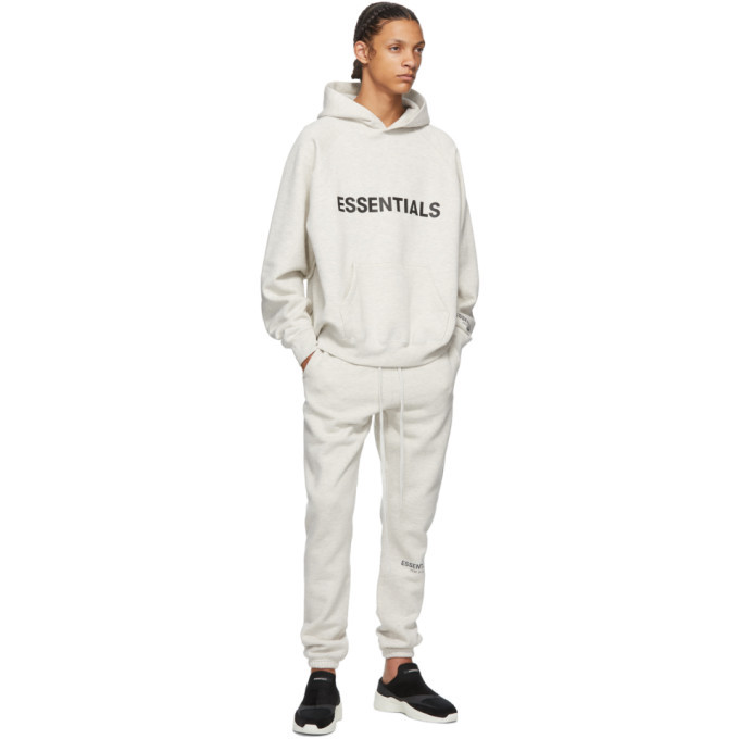 Essentials Grey Heather Pullover Hoodie 