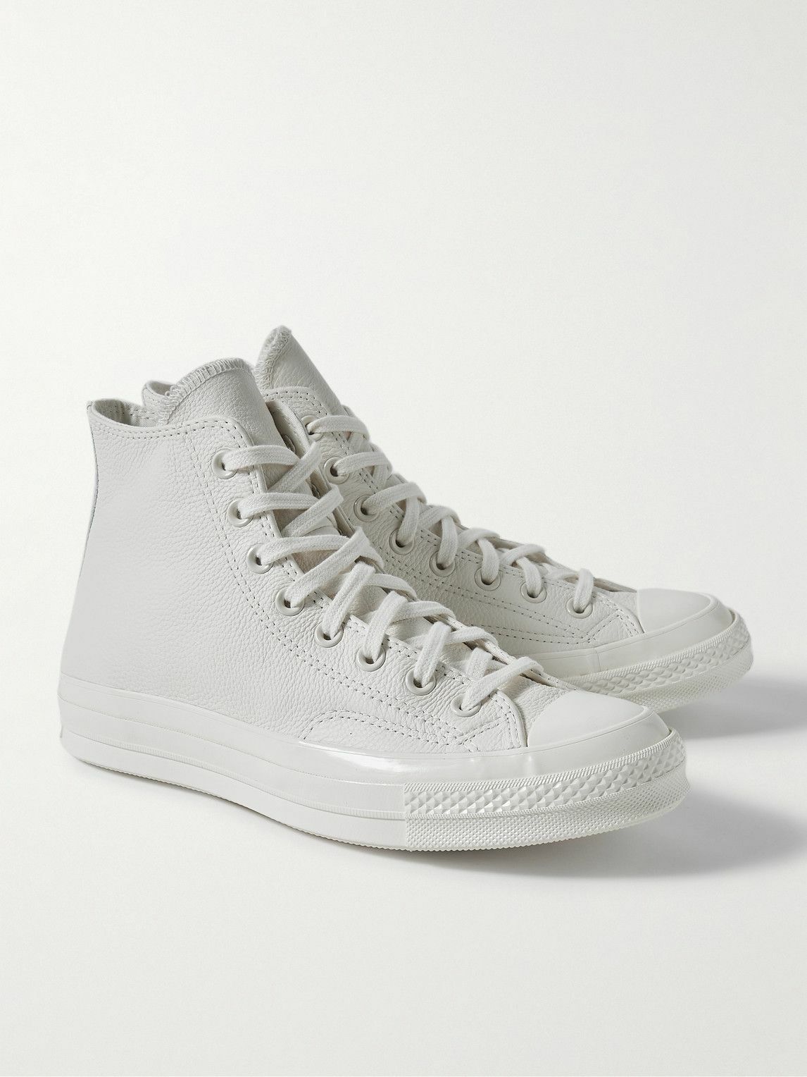 Converse Chuck 70 Full Grain Leather High Top Sneakers White Converse