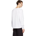 032c White Embroidered Classic Long Sleeve T-Shirt