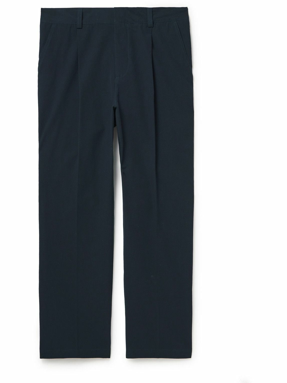 Orlebar Brown Beckworth Pleated CottonGabardine Trousers Blue