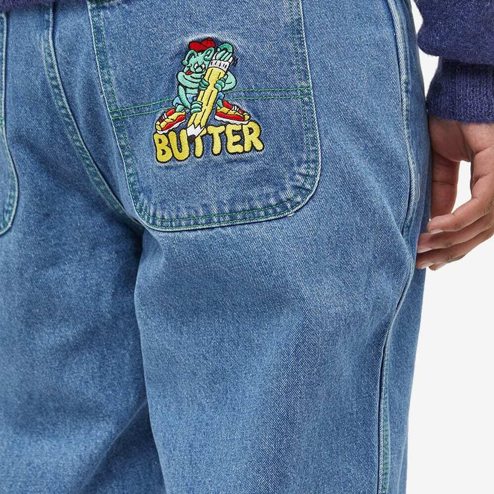 Butter Goods Men's Martian Baggy Denim Jean in Washed Indigo Butter Goods