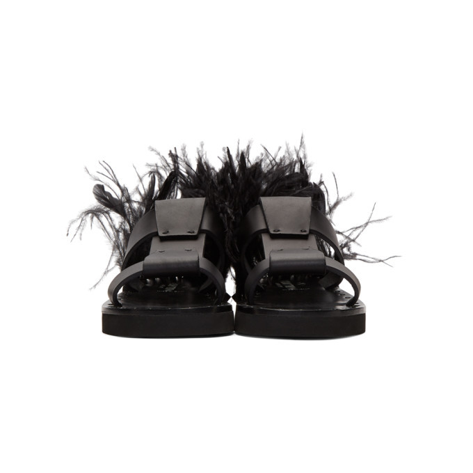 valentino sandals with feathers