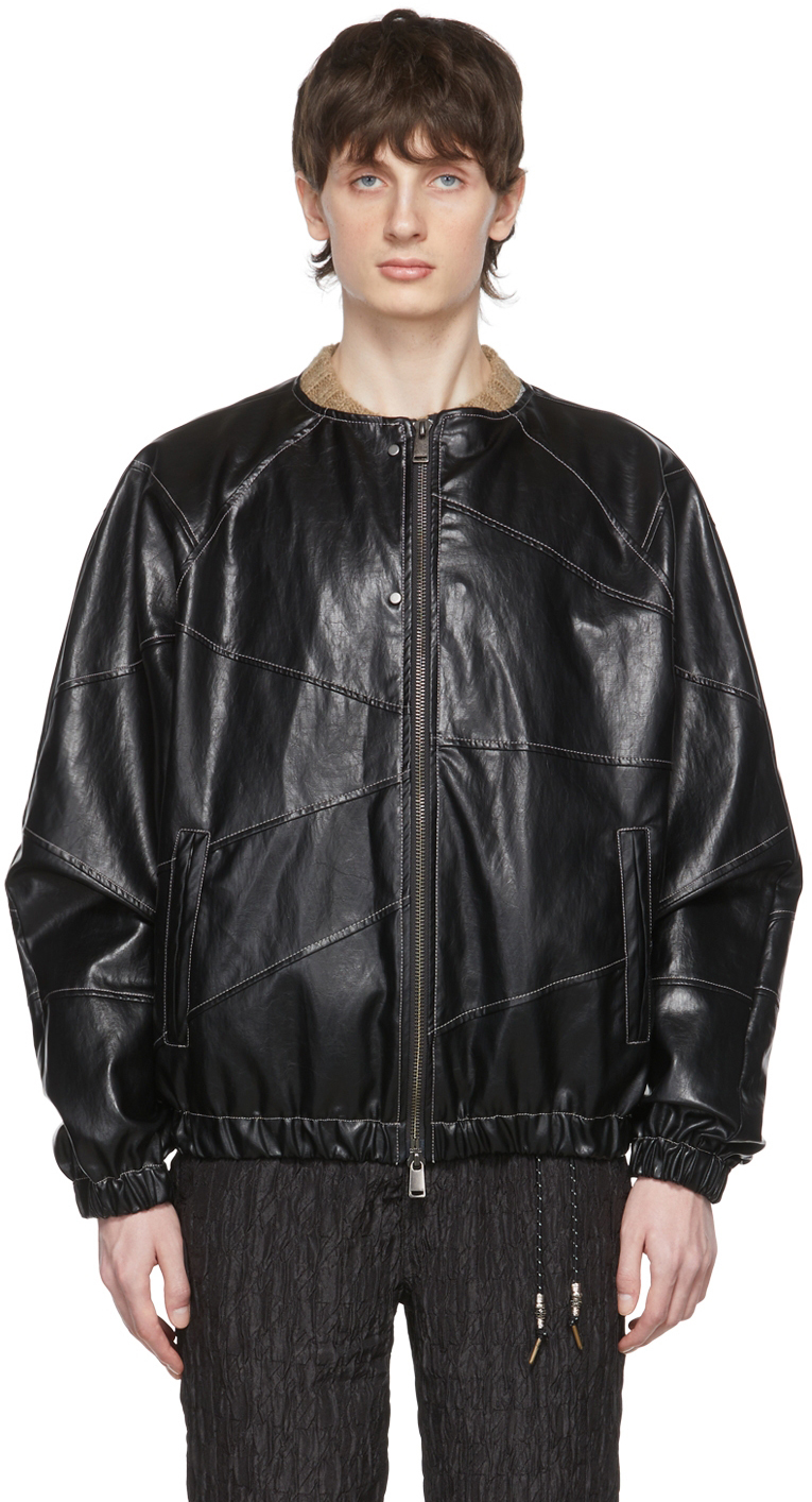 Photo: Andersson Bell SSENSE Exclusive Black Faux-Leather Jacket