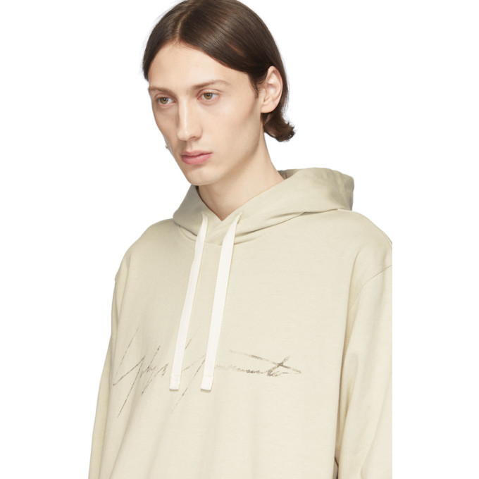 Y-3 Off-White Distressed Signature Hoodie Y-3