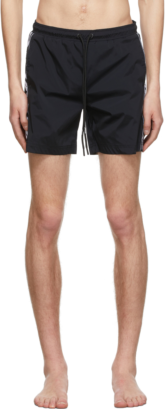 Off-White Black Nylon Swim Shorts Off-White