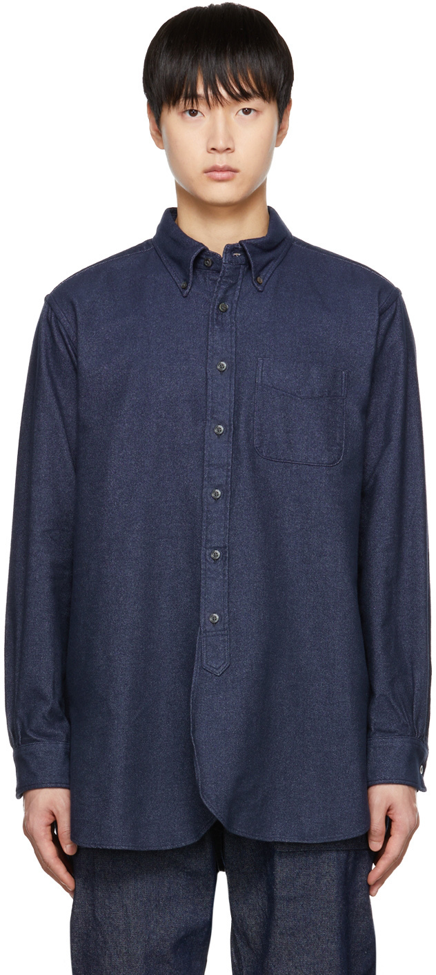 Engineered Garments Navy 19th Century BD Shirts Engineered Garments