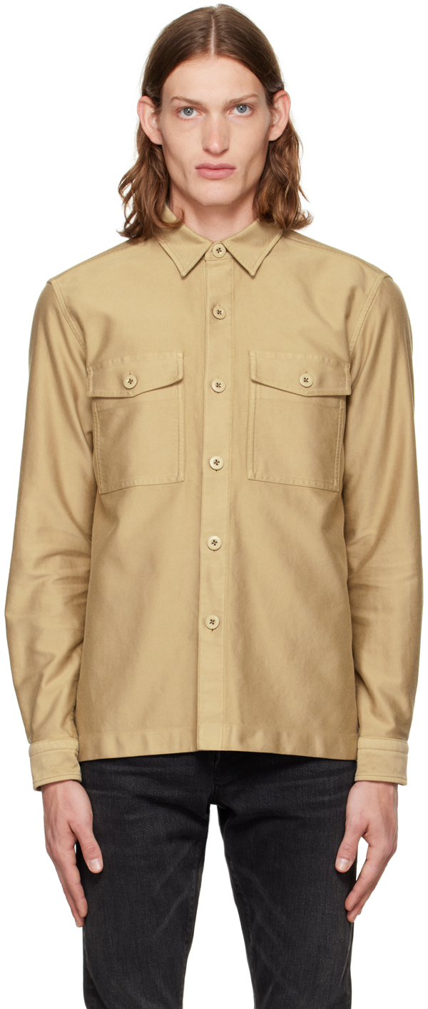 TOM FORD Beige Buttoned Shirt TOM FORD