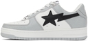 BAPE White & Grey STA Low Sneakers