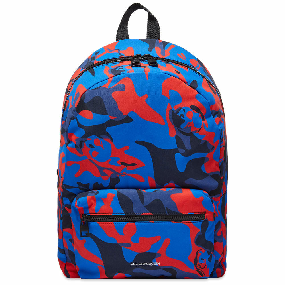 Alexander McQueen Men's Skull Camo Backpack in Multicolor Alexander McQueen