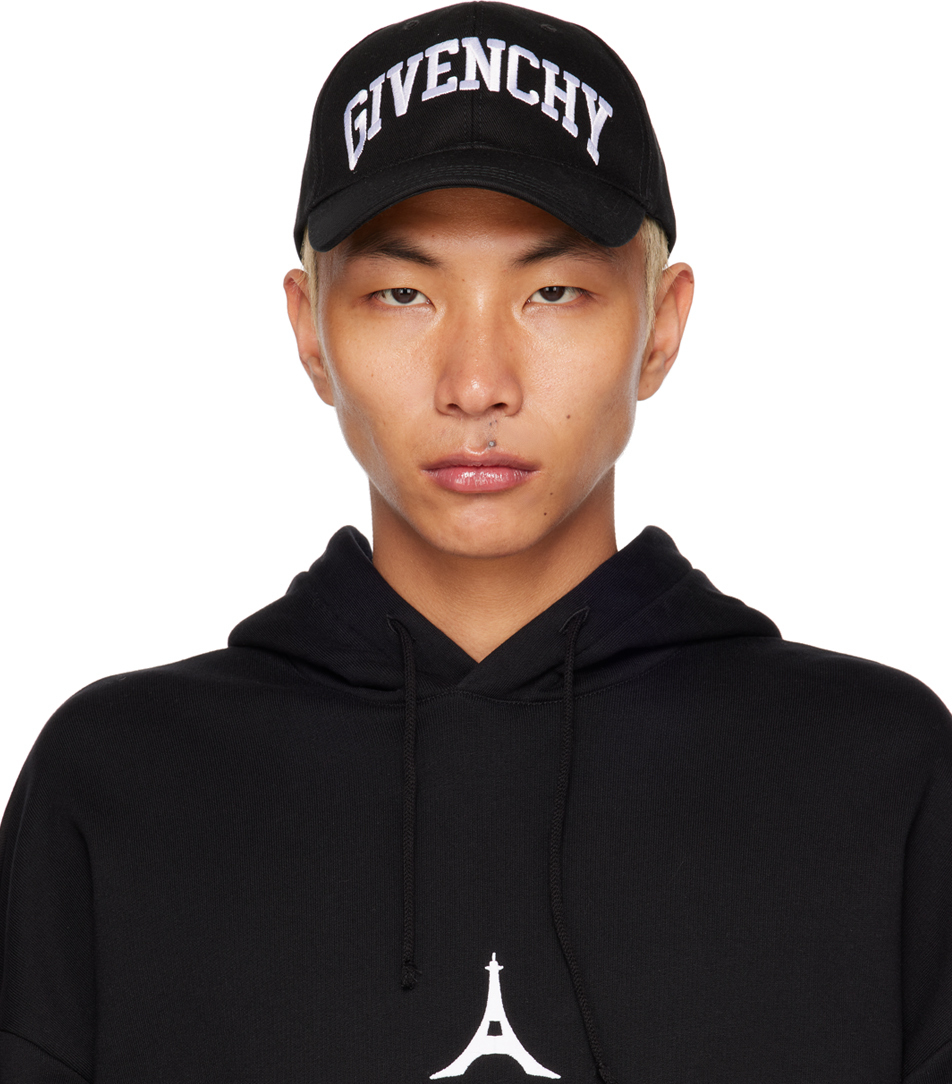 Givenchy Black Embroidered Cap Givenchy