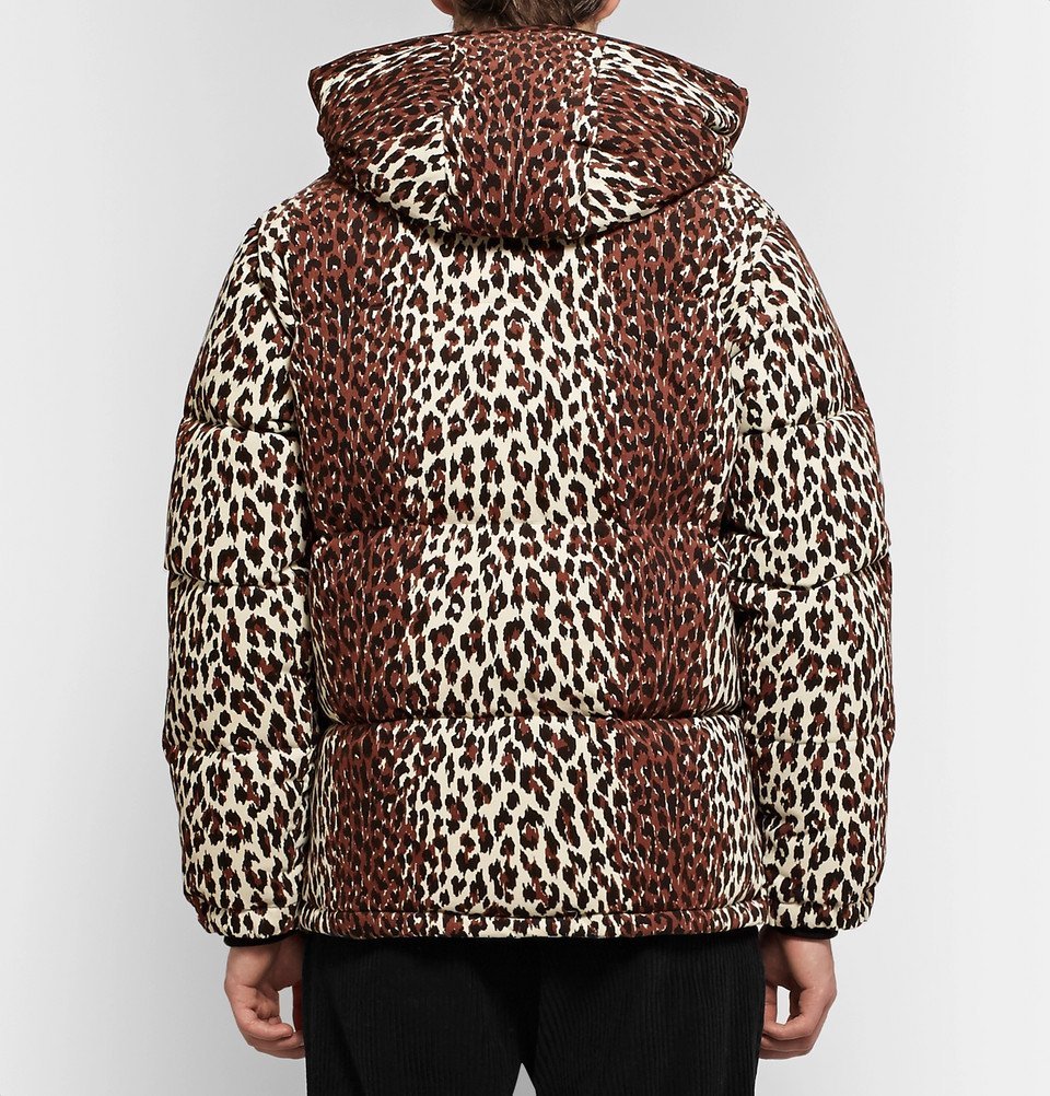 WACKO MARIA LEOPARD HOODED DOWN JACKET M ワコマリア ジャケット