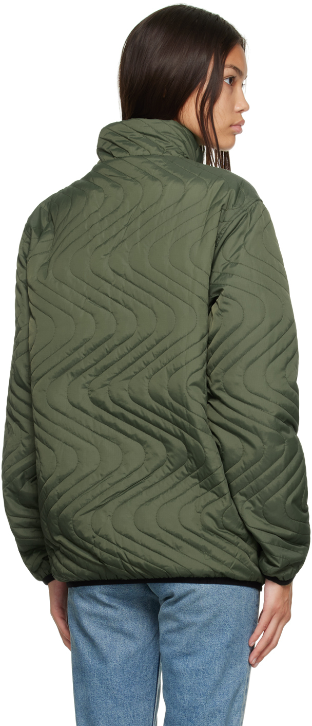 Butter Goods Green Reversible Quilted Jacket Butter Goods