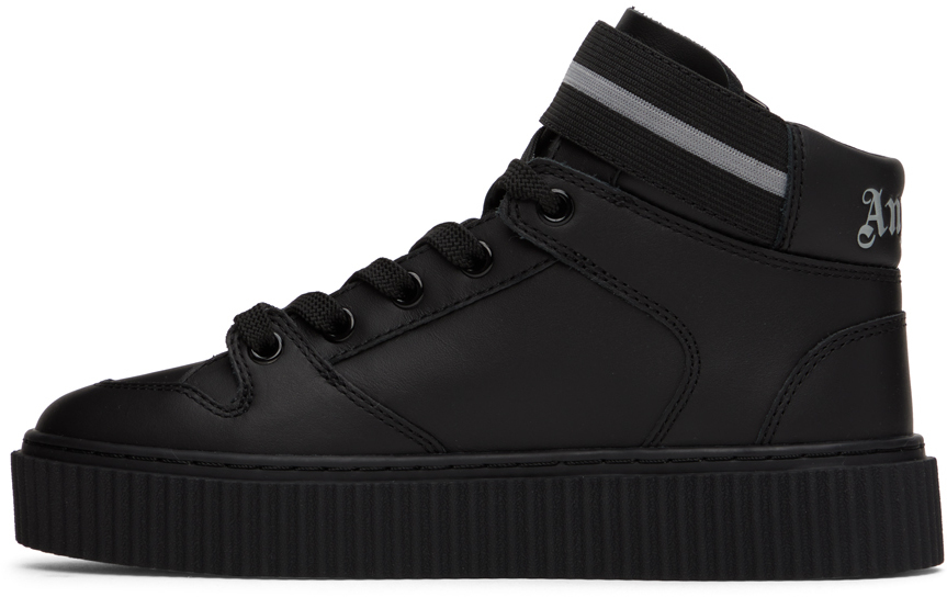 Palm Angels Black Fabric Slippers