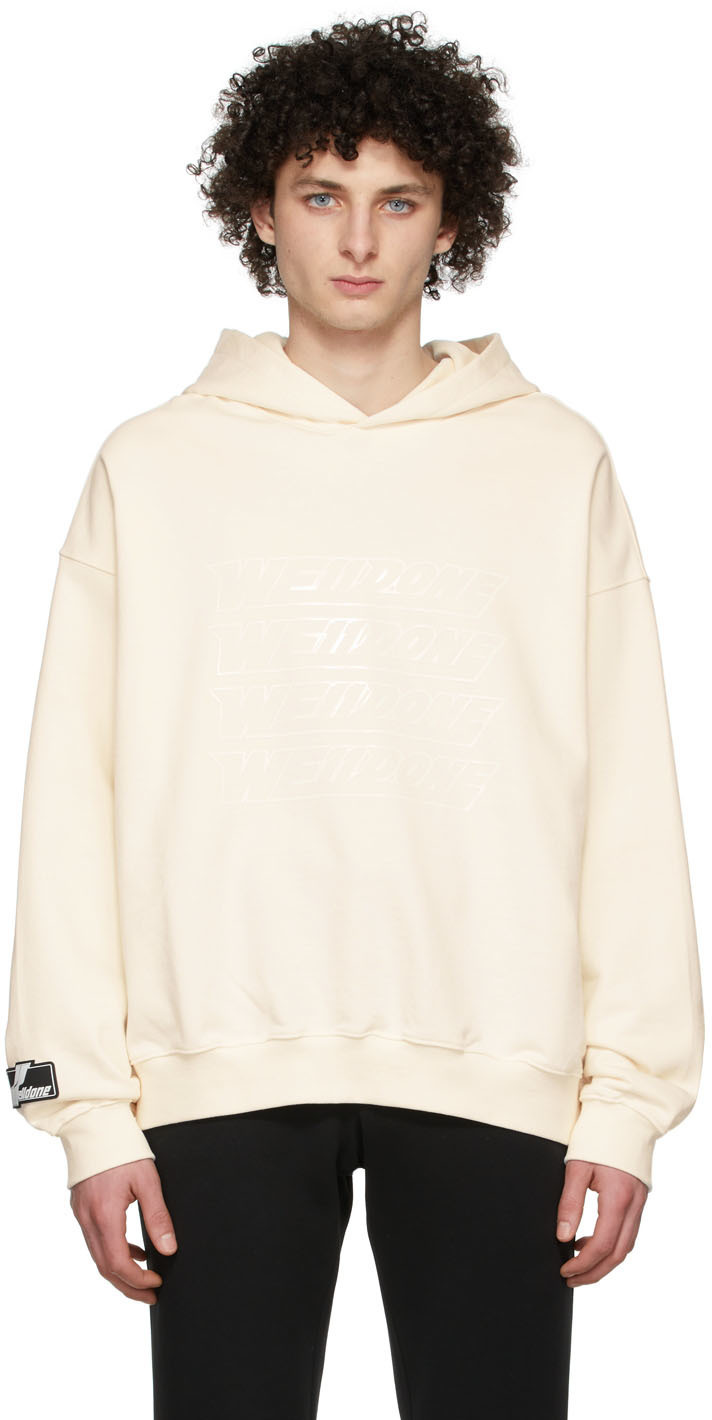 We11done Off-White Cotton Hoodie We11done