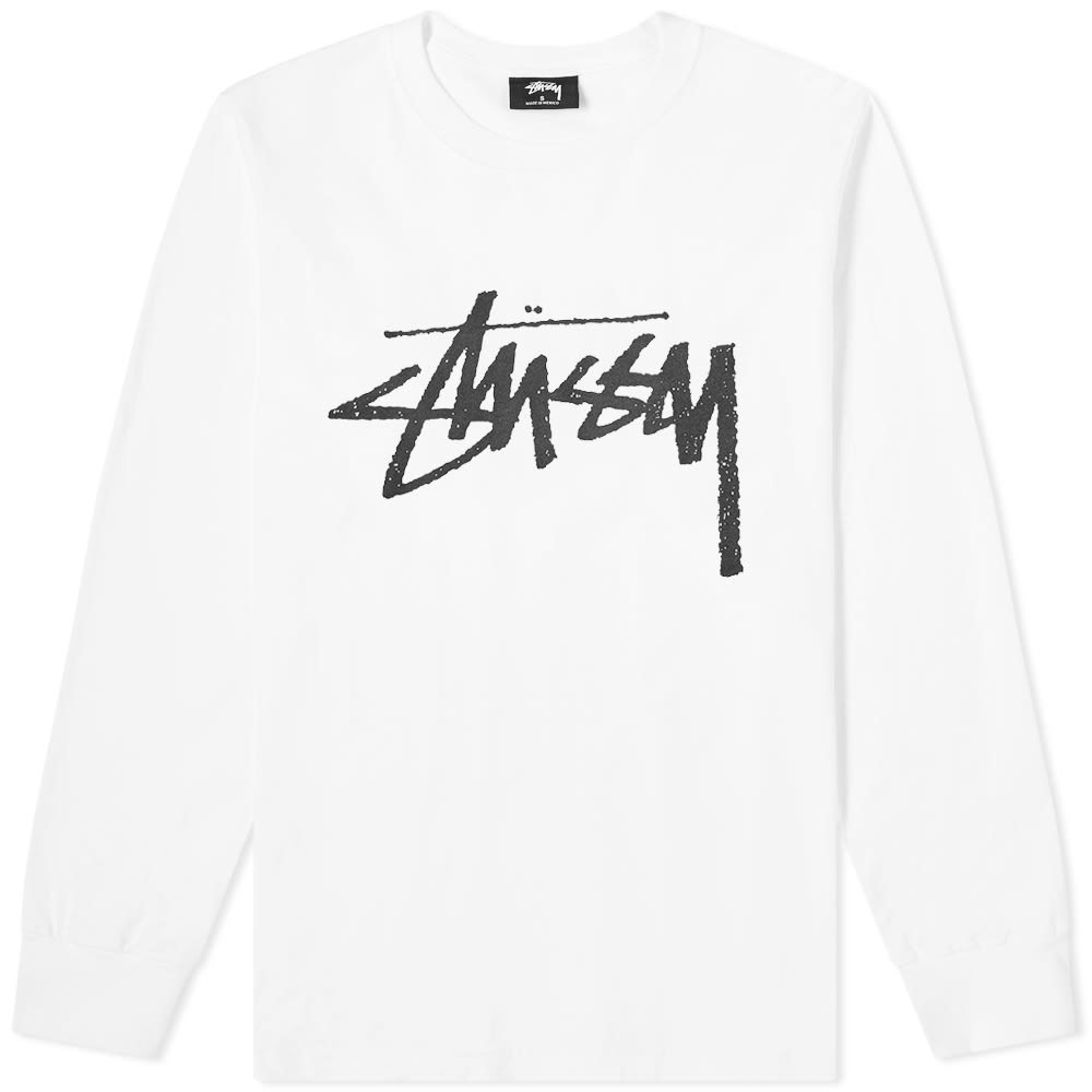 stussy white long sleeve