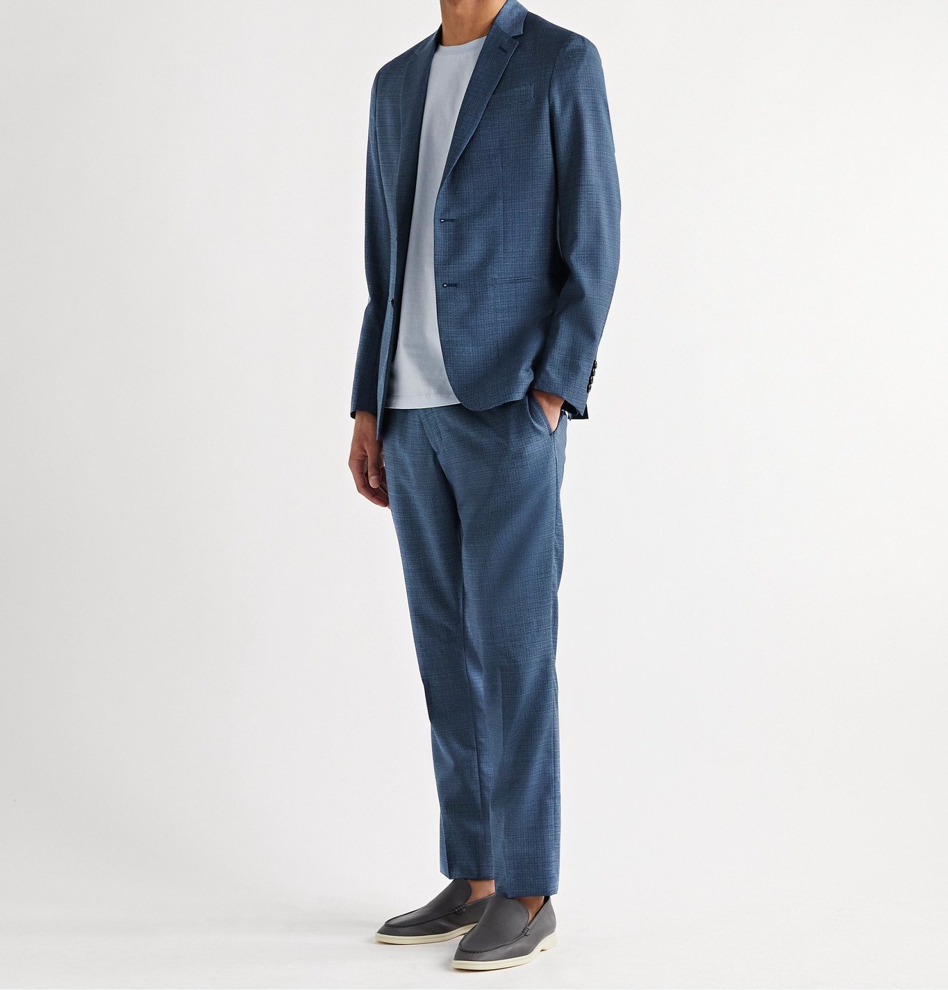 PAUL SMITH - Kensington Slim-Fit Micro-Checked Wool Suit Jacket 