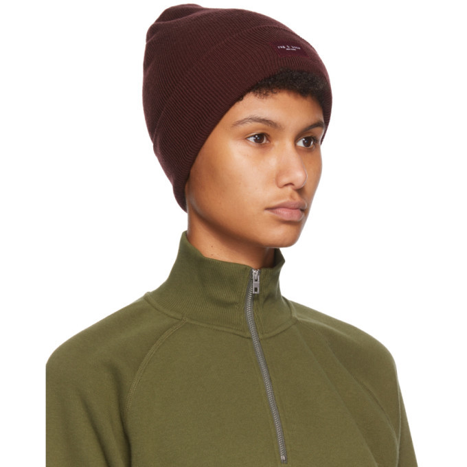 bone Burgundy Addison Beanie Rag 