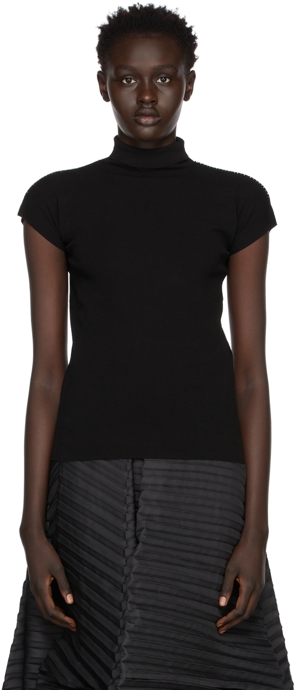 Issey Miyake Black Baguette Turtleneck Issey Miyake Men