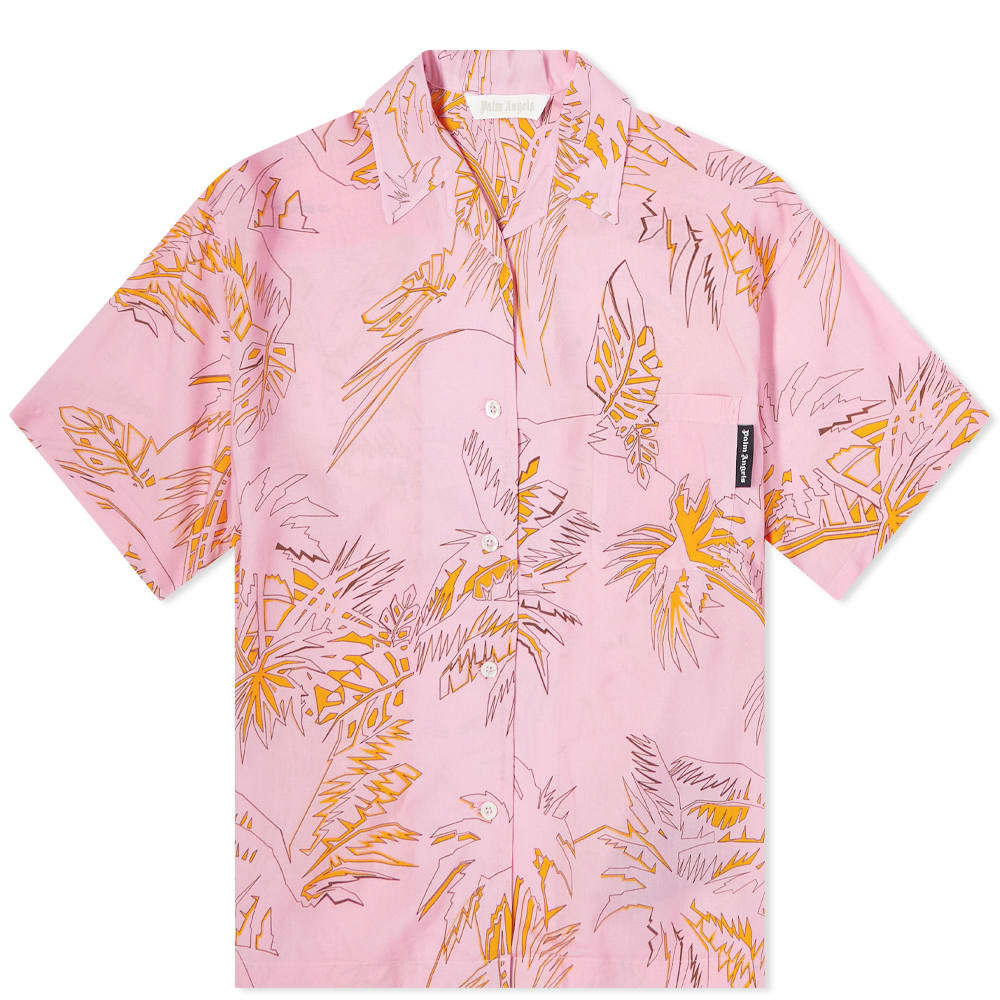 Palm Angels Abstract Palms Bowling Shirt Palm Angels