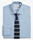 Brooks Brothers Men's Luxury Collection Madison Relaxed-Fit Dress Shirt, Franklin Spread Collar Dot | Light Blue