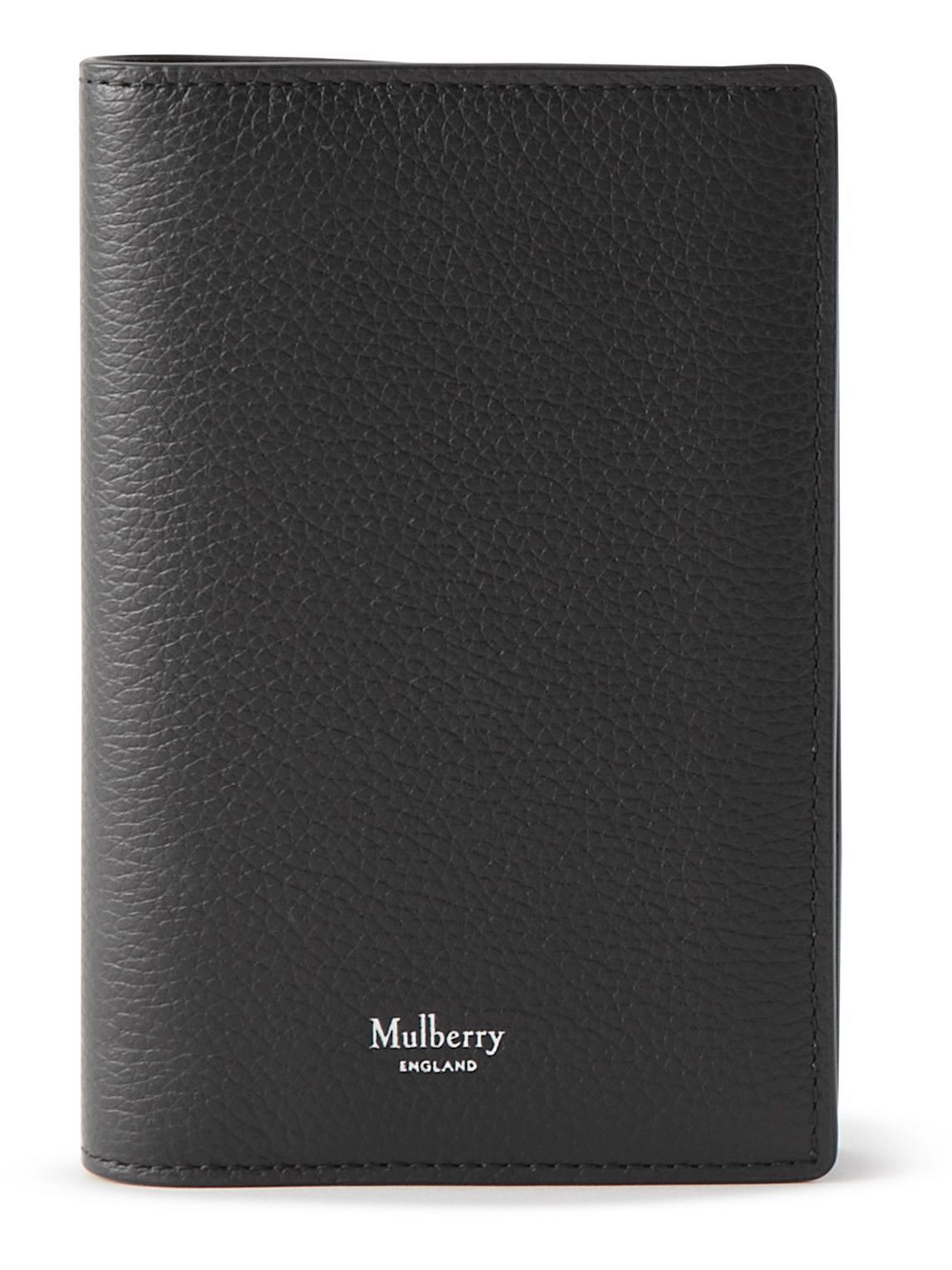 Mulberry LogoPrint FullGrain Leather Passport Cover Mulberry