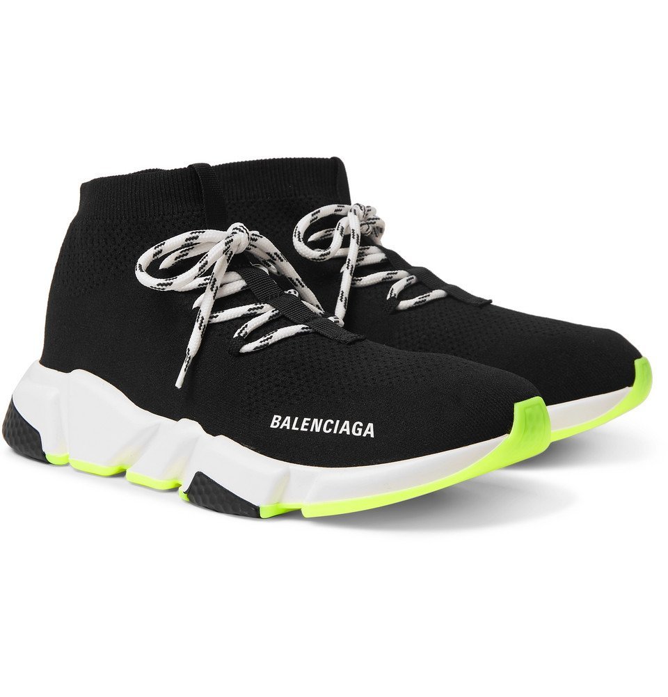 Balenciaga - Speed Stretch-Knit Sneakers - Black Balenciaga