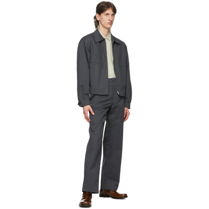 Lemaire Grey Boxy Blouson Jacket Lemaire