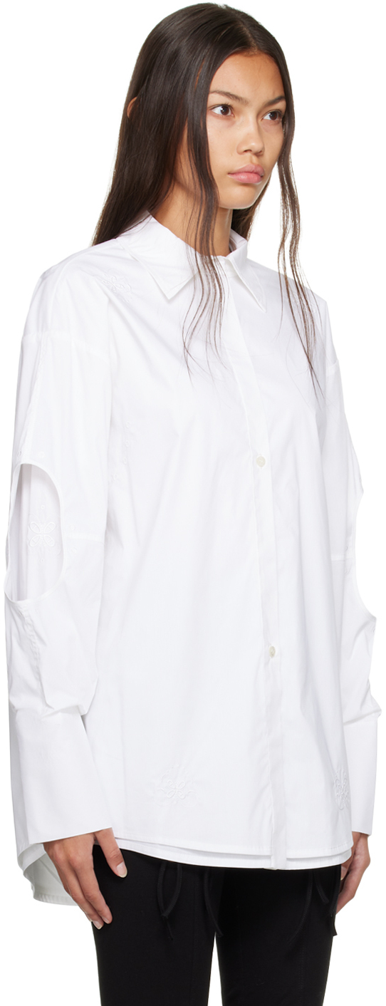 J.KIM White Bed Linen Shirt J.KIM