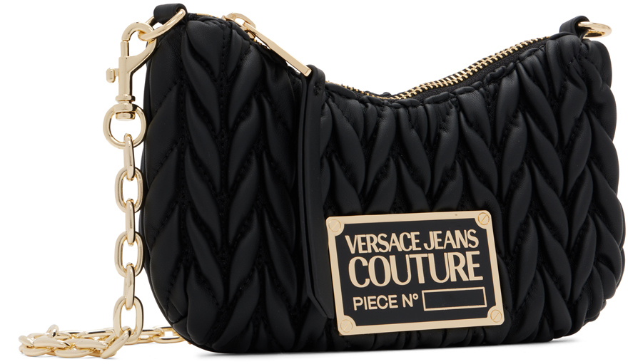 Versace Jeans Couture Black Mini Crunchy Bag Versace